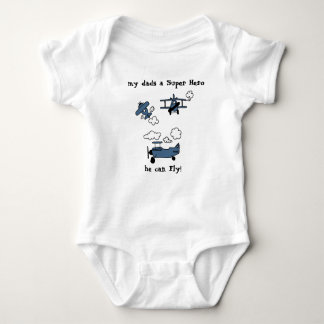 Body Bonne nuit Bye Bi-Planes Super Hero Baby Bodysuit