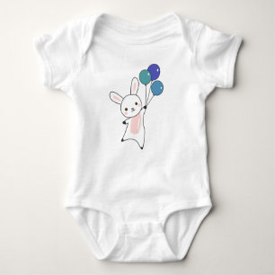 Body Bonnet mouches Ballons au-dessus de mignons animau