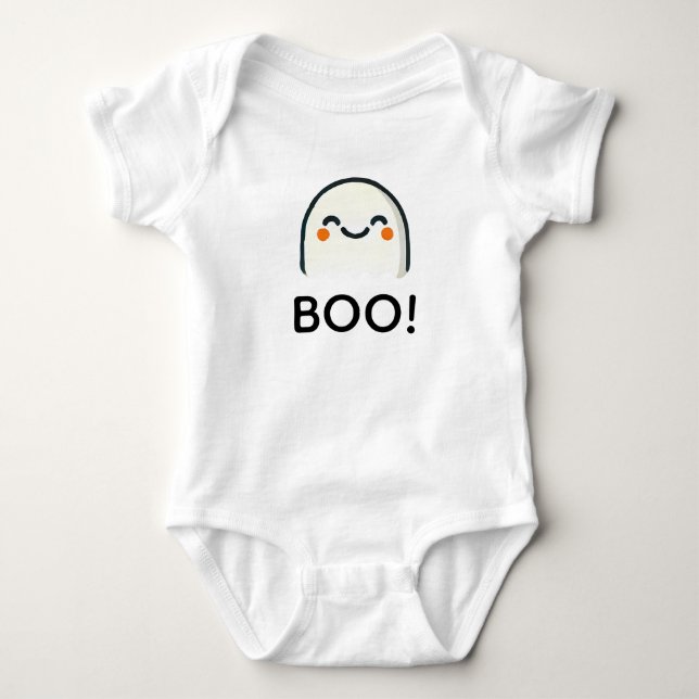 Body "BOO !" costume d'halloween pour bébé mignon (Devant)