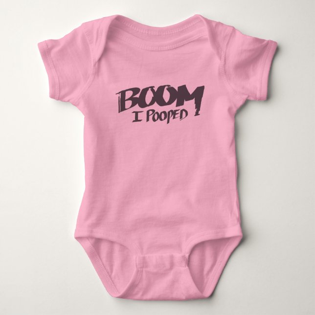Body Boom I Pooped - chemise de bébé (Devant)