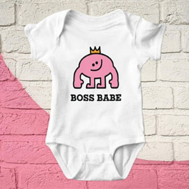 Body Boss Babe Couronne rose figure Bodysuit bébé (Créateur téléchargé)