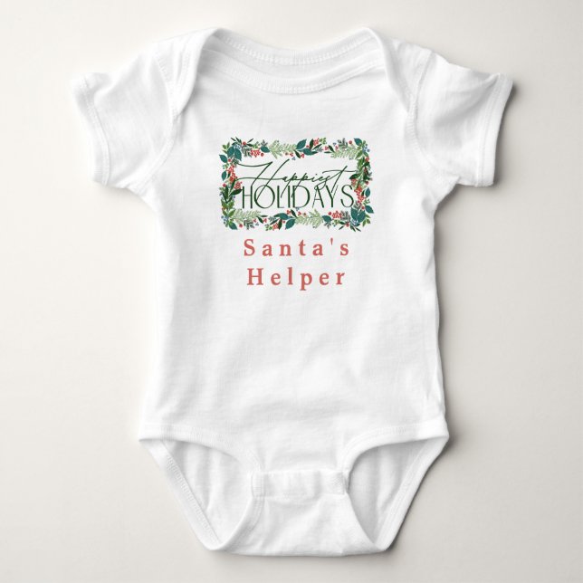 Body Botanique Custom Text Festive Fête Noël (Devant)