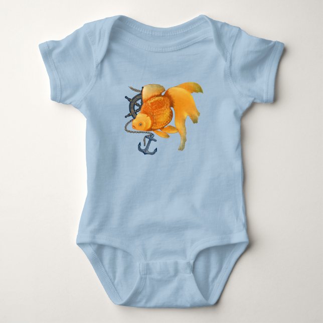 Body Bouche d'Ancre Goldfish Roue Bodysuit nautique (Devant)