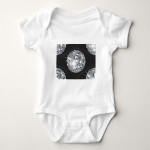 Body boule disco argent