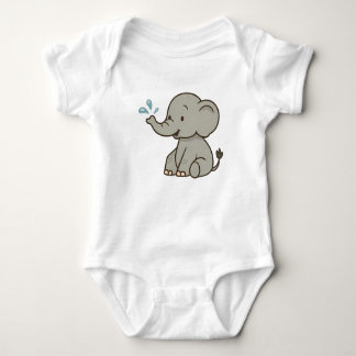 Body Boule soufflant Elephant Bodysuits bébé T-shirt