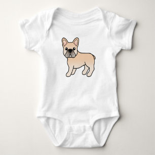 Body Bouledogue français crème Chien de dessin animé mi