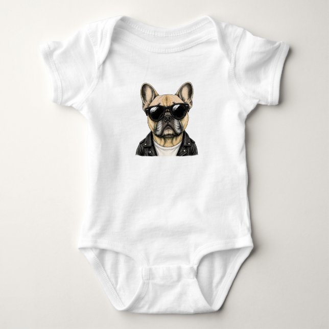 Body Bouledogue Français Graphique de Chien Cool (Devant)