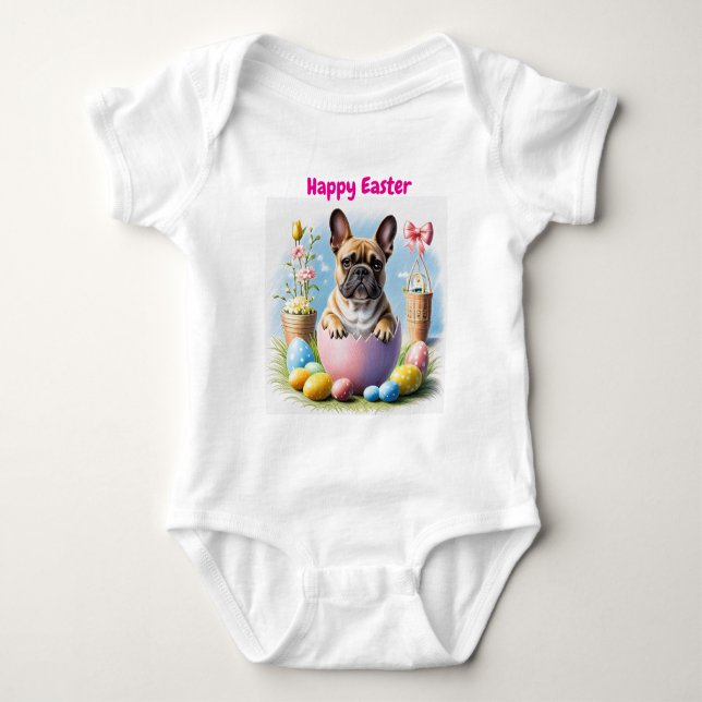 Body Bouledogue français Joyeuses Pâques (Devant)