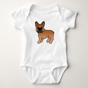 Body Bouledogue français rouge mignon chien de dessin a