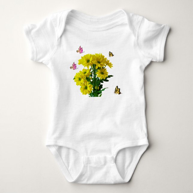 Body Bouquet de fleurs avec papillons  (Devant)