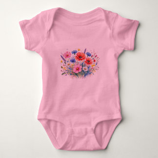 Body Bouquet de prairie fleurie aux fleurs sauvages en