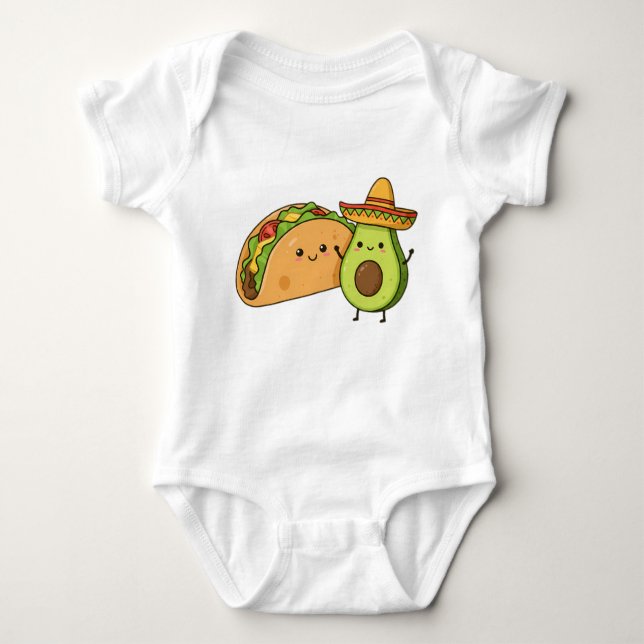 Body Bout Cute Funny Avocado & Taco (Devant)