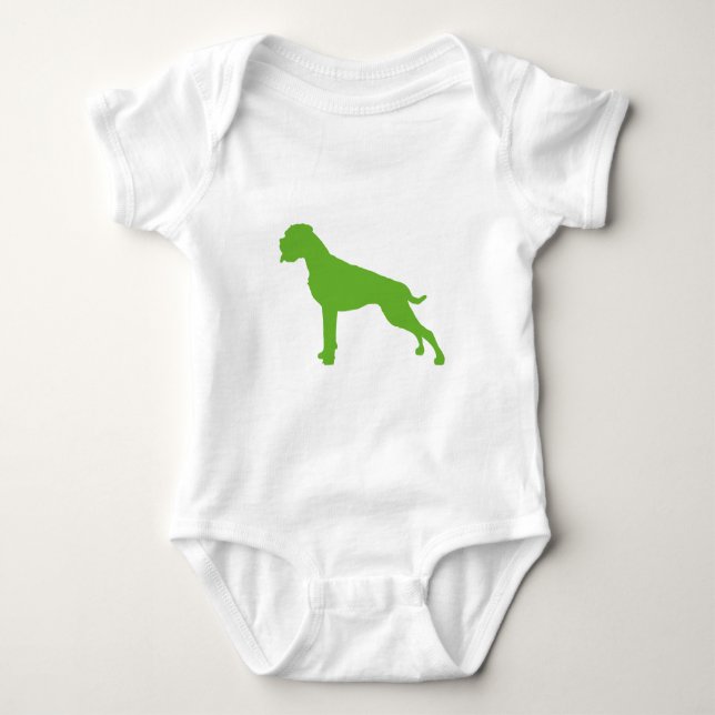 Body Boxer chien vert (Devant)