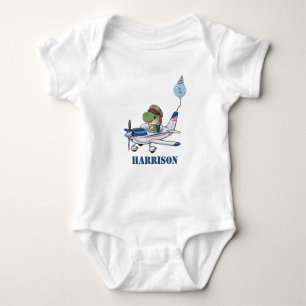 Body Boys Cute Blue Avion Dinosaur Enfants 1er annivers