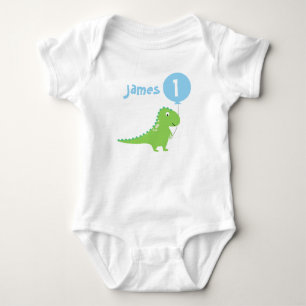 Body Boys Dinosaur Balloon 1er Anniversaire Bodysuit