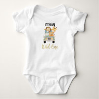 Boys Wild One Safari Animaux 1er Anniversaire comp
