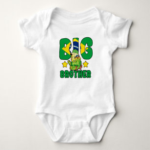 Body Brésil Big Brother - Oiseau avec drapeau du Brésil