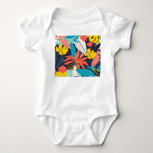 Body Bright Tropical Feuilles Dark Motif