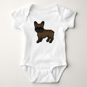 Body Brindle French Bulldog mignon chien de dessin