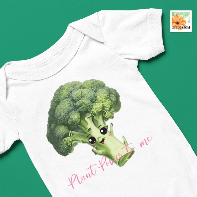Body Broccoli éditable vegan bébé drôle tenue (Créateur téléchargé)