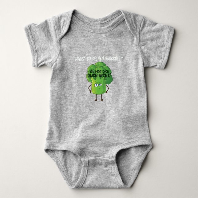 Body Brocoli Cartoon mignon Vous n'aimez pas Brocoli Ba (Devant)