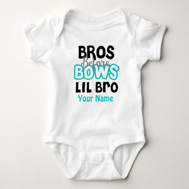 Body Bros Before Bows Little Brother Chemise personnali (Devant)