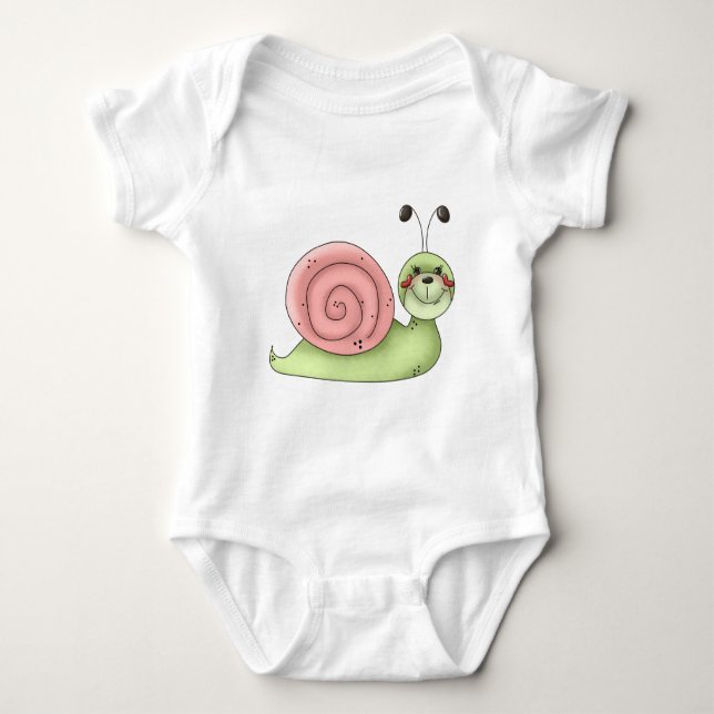 Body Buggin' You ・ Escargot ・ vert et rose (Devant)