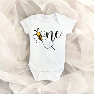 Body Bumble Bee Thème ONE 1er Anniversaire Baby Bodysui