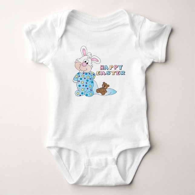 Body Bunny avec son ours en peluche et sa couverture (Devant)
