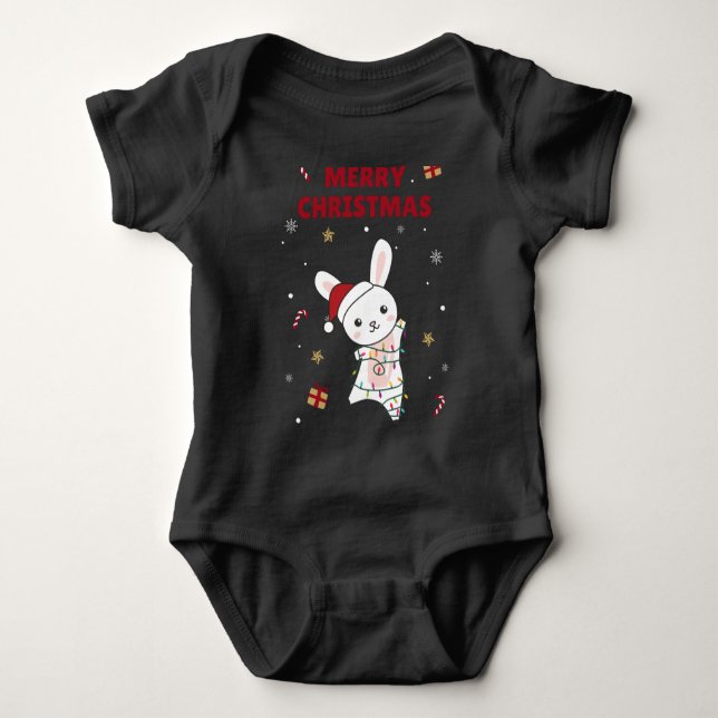 Body Bunny Merry Christmas Winter Animals Rabbits (Devant)