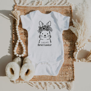 Body Bunny Mon Prénom Pâques Bébé Bodysuit