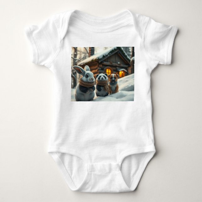 Body Bunny, puppy front & space neon Easter bunny back  (Devant)