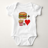 Burger d'appariement de nourriture classique + Fri