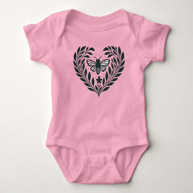 Body Butterfly and Boughs Baby T-Shirt (Devant)