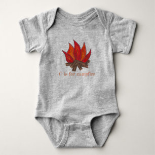 Body C est pour Campfire Camp Flammes Loges Outdoor