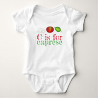 C est pour CAPRESE Mozzarella Tomato Basil Italien