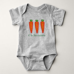 Body C est pour Carottes Orange Green Carrot Vegetable