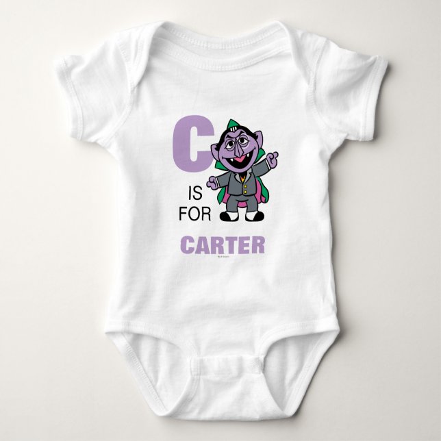 Body C est pour Count von Count | Ajouter Votre Nom (Devant)