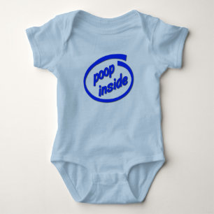 Body Caca à l'intérieur drôle bébé enfant rampant combi