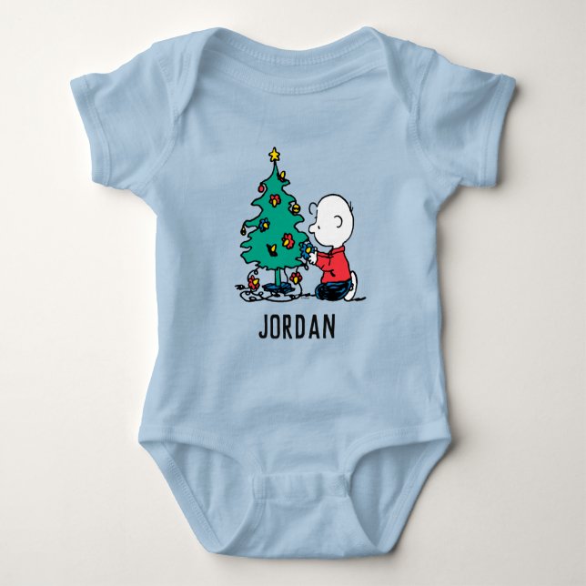 Body cacahuètes | Charlie Noël Brown | Ajouter Votre No (Devant)