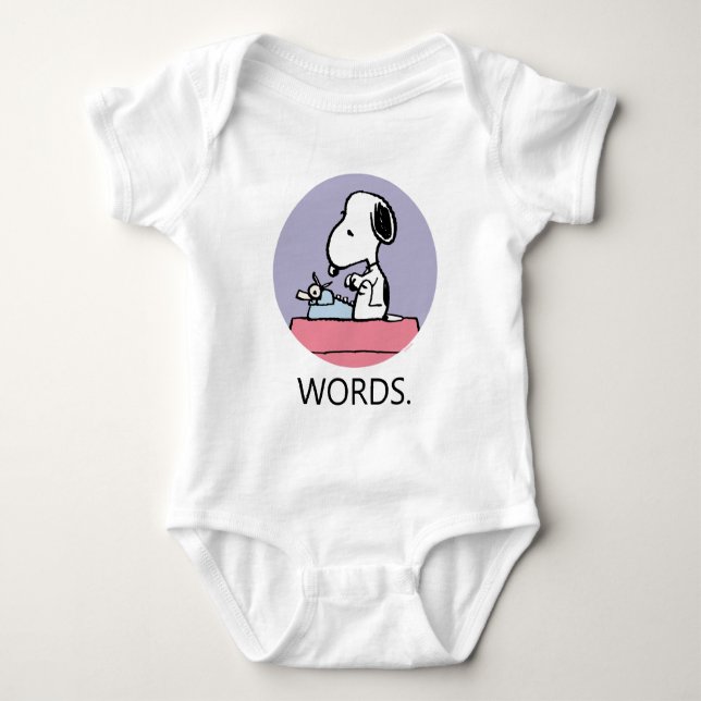 Body cacahuètes | Snoopy à la machine à écrire (Devant)