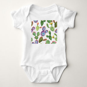 Body Cactus tropicaux : Aquarelle Motif sans couture