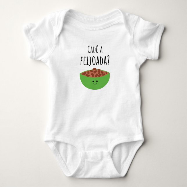 Body Cadê a feijoada? T-shirt bébé brésilien (Devant)