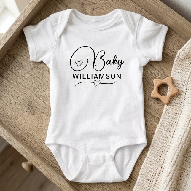 Body Cadeau d'annonce de grossesse - Nom personnalisé (custom pregnancy announcement bodysuit, personalized baby name reveal outfit)
