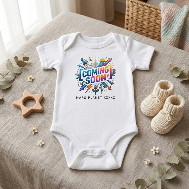 Body Cadeau d'annonce de naissance et de grossesse Fun  (fun pregnancy announcement baby bodysuit, coming soon birth announcement outfit)
