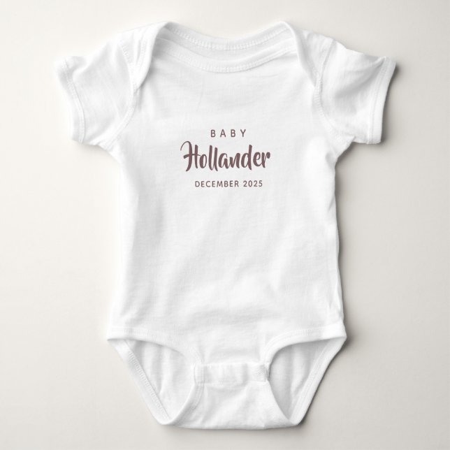 Body Cadeau de Baby Shower | Annonce de Grossesse Bébé (Devant)