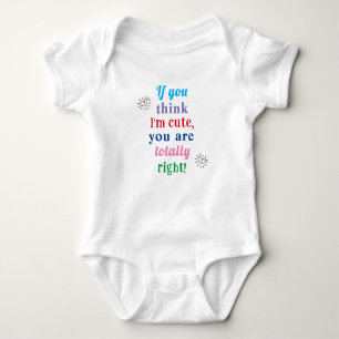 Body Cadeau de Baby shower mignon, message amusant