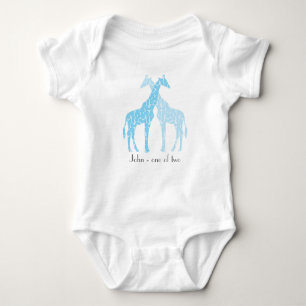 Body Cadeau de bébé - la girafe de bébé jumelle la