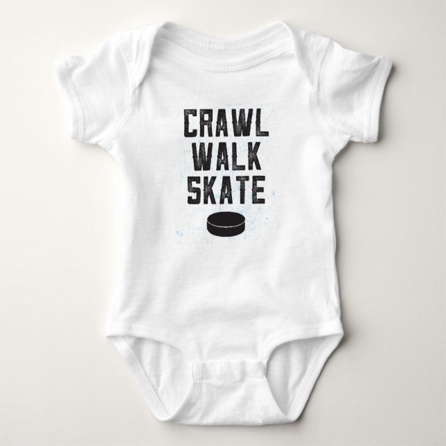 Body Cadeau de combinaison de bébé de hockey sur glace (Devant)