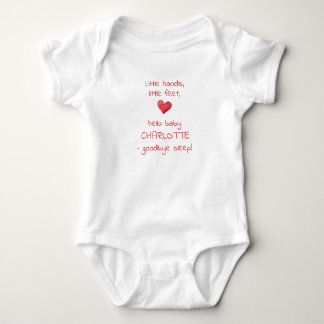 Body Cadeau de naissance personnalisé drôle, Bonjour Bé